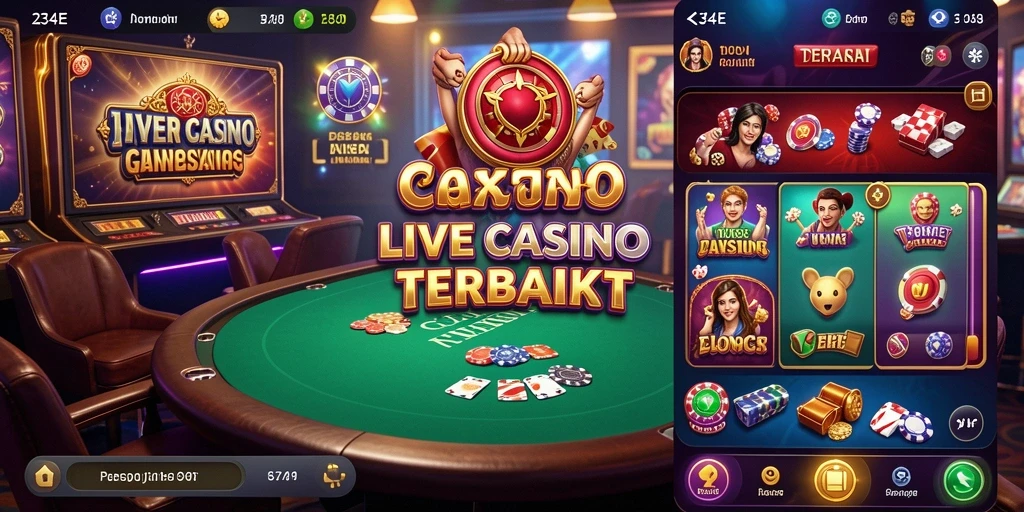Tampilan gameplay Live Casino yang mengasyikkan di 234E.