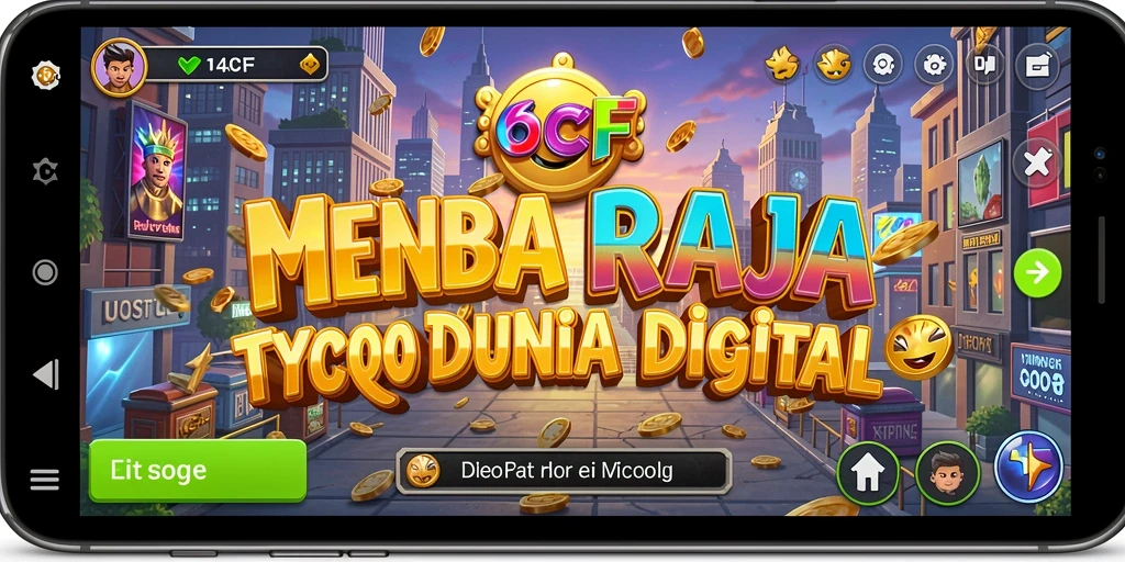 Screenshot gameplay Tycoon 6CF yang menarik dan dinamis.