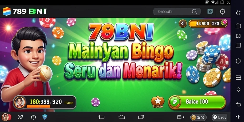 Tampilan gameplay seru dalam aplikasi Bingo 789BNI.