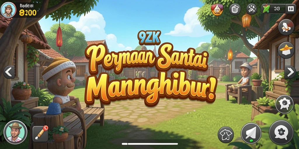 Gameplay seru dan mengasyikkan dalam 9ZK yang penuh warna.