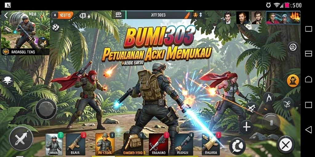 Gameplay aksi yang mendebarkan dari BUMI303