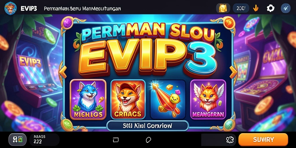 Tampilan gameplay Slot yang menarik dari EVIP3