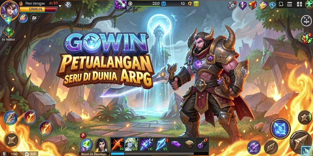 Gameplay seru dan penuh tantangan di dunia ARPG GOWIN.