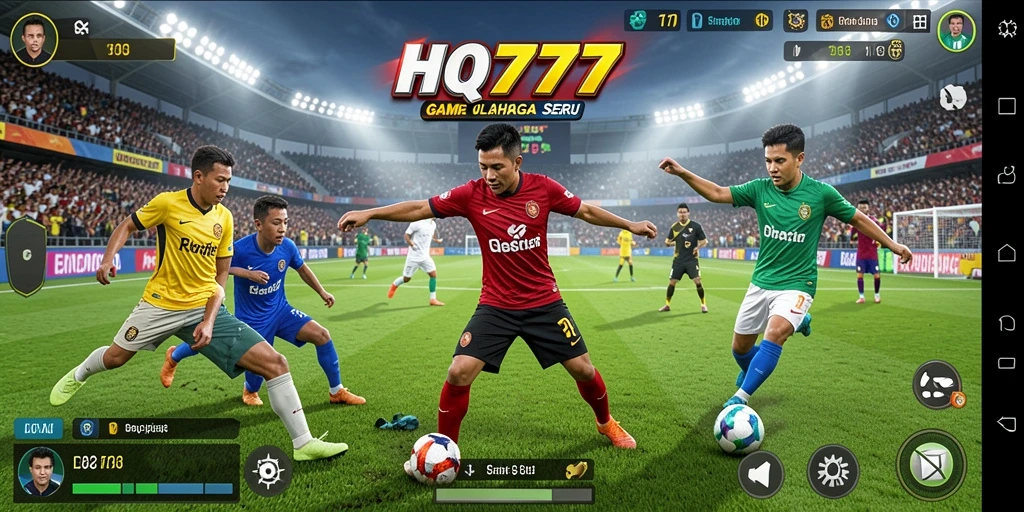 Gameplay seru HQ777 dengan berbagai cabang olahraga menantang.