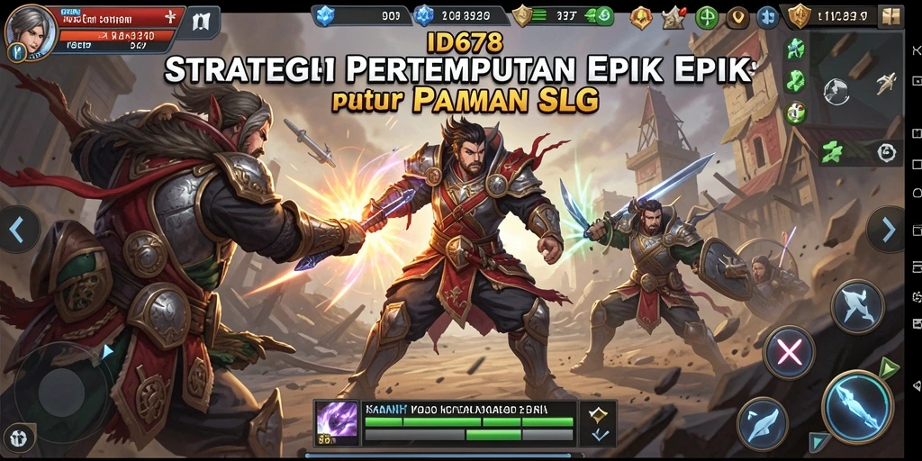 Tampilan menarik dari gameplay SLG di ID678, penuh strategi dan aksi.