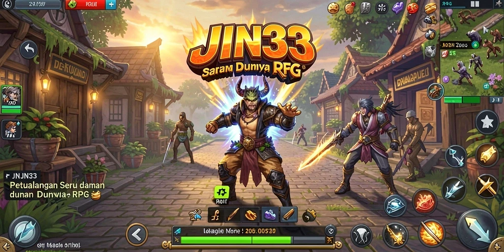 Tampilan gameplay seru dan menantang dalam JIN33.