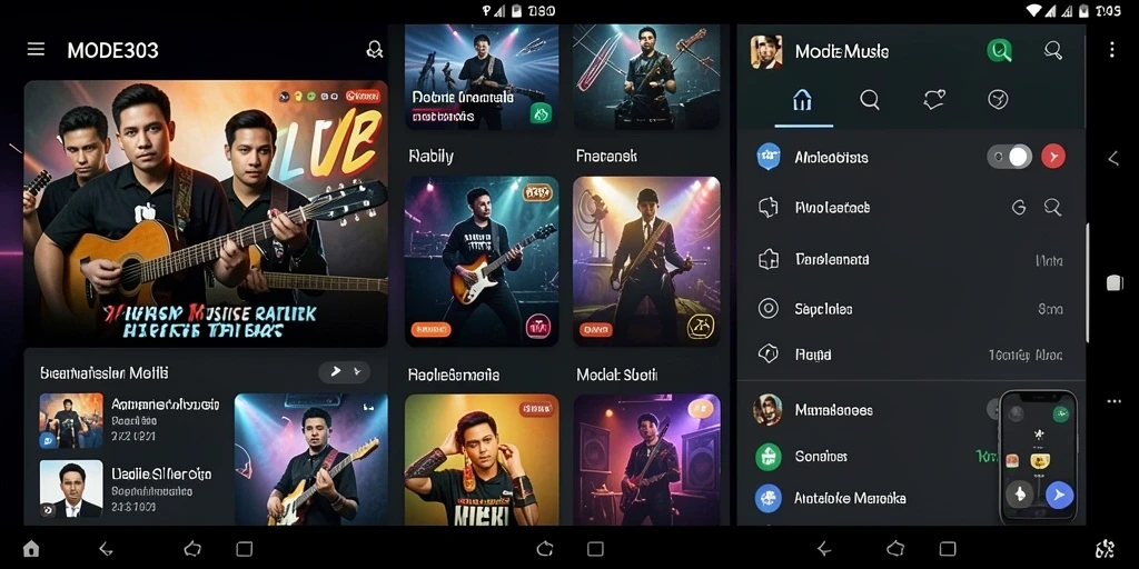 Screenshot gameplay <strong>MODE303</strong> menunjukkan keseruan bermain musik interaktif.