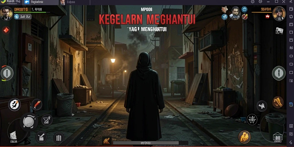 Tampilan gameplay MPO08 dengan suasana Horror yang mencekam.