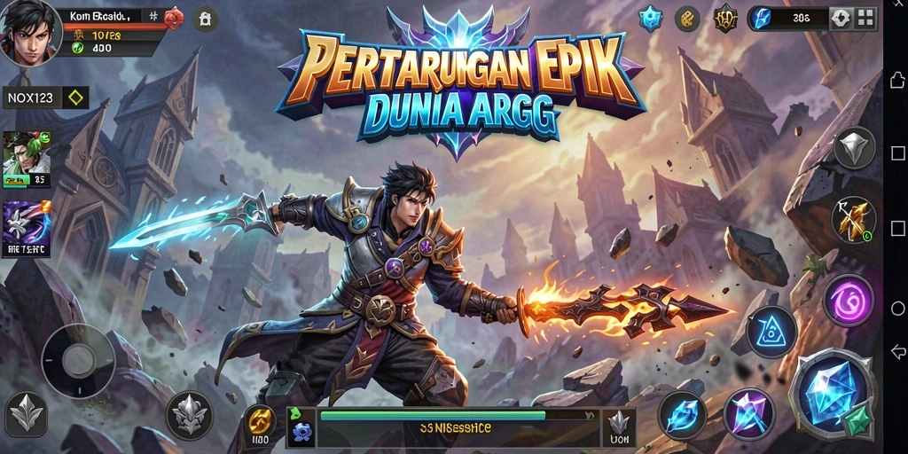 Tampilan gameplay ARPG yang mendebarkan dan grafis menawan.