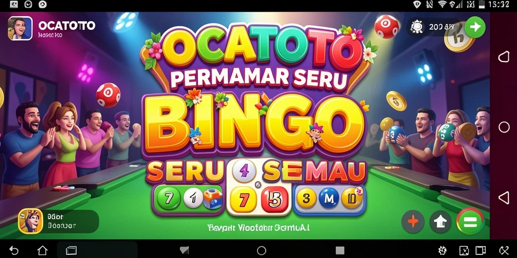 Screenshot dari gameplay OCATOTO menunjukkan keseruan permainan Bingo.