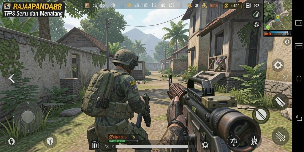 Tampilan gameplay dinamis dalam RAJAPANDA88 yang menegangkan.