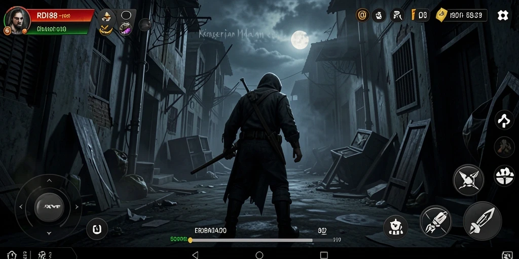 Screenshot RDI88 menampilkan suasana mencekam dan gameplay yang intens.