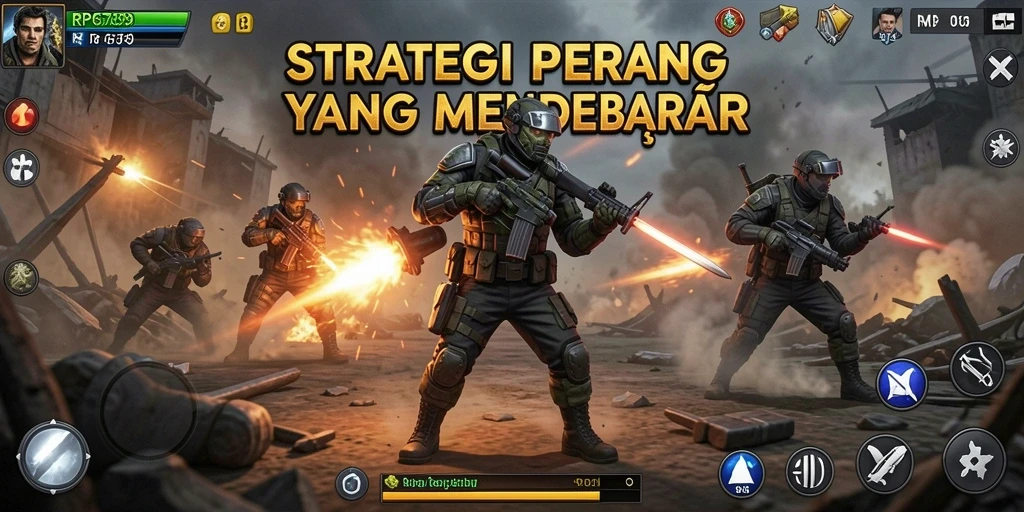 Tampilan utama gameplay RP6789 dengan aksi strategi yang intens.