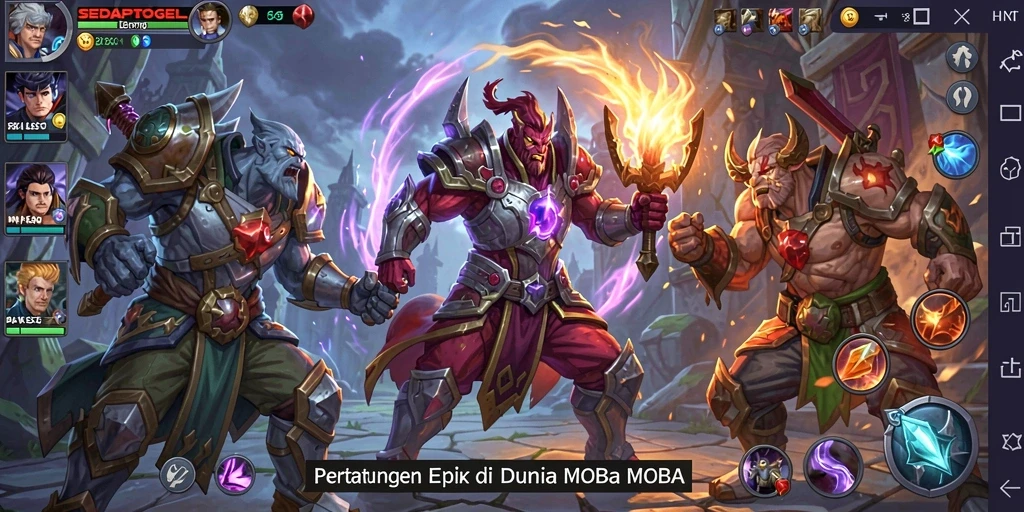 Gameplay seru dalam pertarungan tim di SEDAPTOGEL.