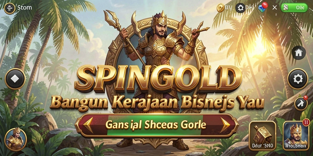 Tampilan gameplay SPINGOLD yang menarik dan dinamis.