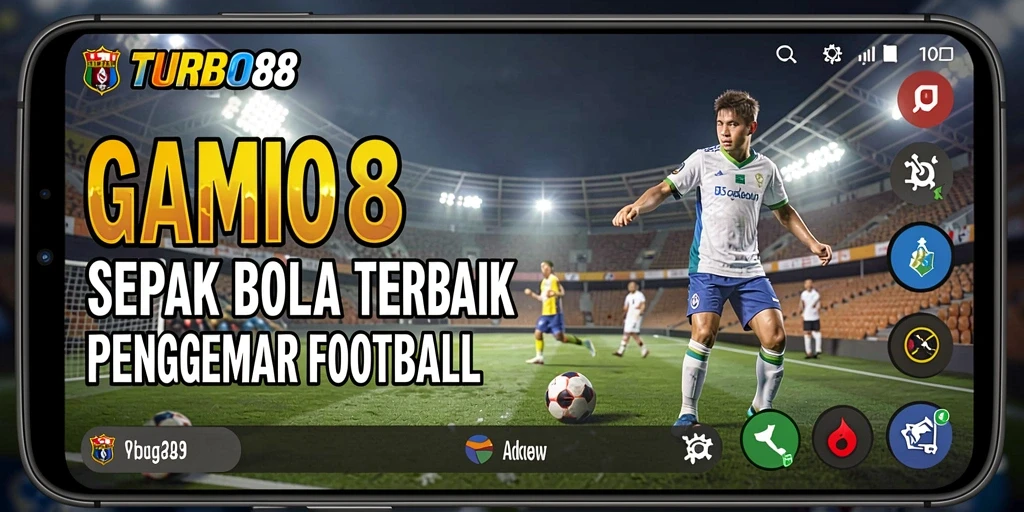 TURBO88 menampilkan aksi seru dalam pertandingan sepak bola.