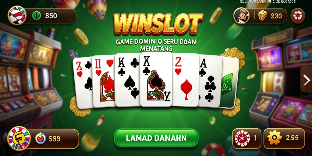 Tampilan gameplay seru dari game Domino WINSLOT.