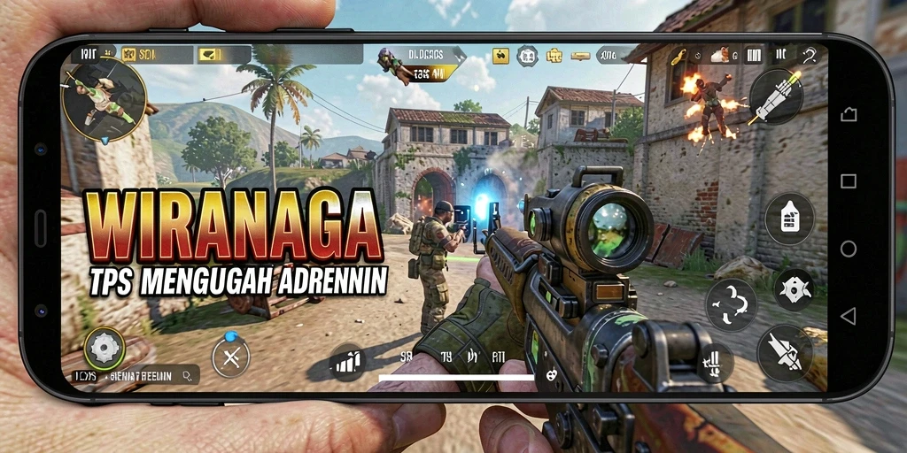 Gameplay menegangkan dalam WIRANAGA yang penuh aksi.